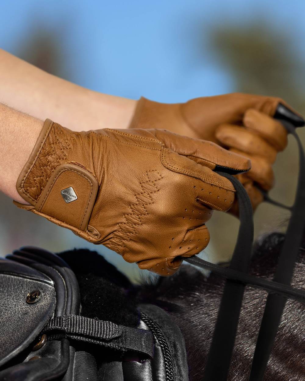 LeMieux Classic Leather Riding Gloves - CadetAccessories